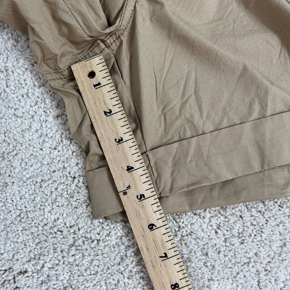 Maurices Womens Shorts Size 20 Brown Kaki Cuffed Belted NWT - Picture 9 of 13